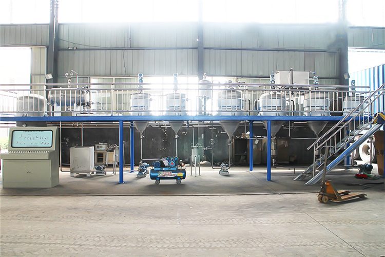 50-500TPD continuous refining process